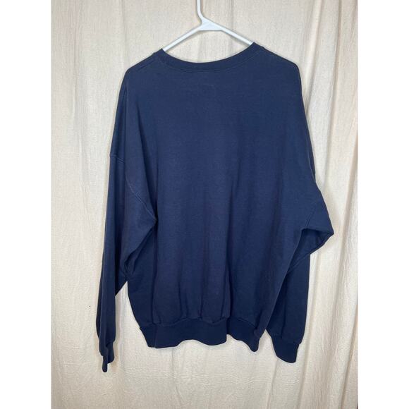 1990s Hanes Navy Hunting Greats Labrador Retrievers Dogs Grandpa Sweatshirt 2XL - Picture 4 of 4